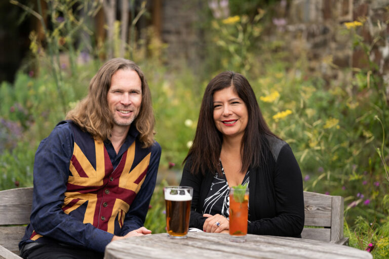 Michael and Xochi Birch, Owners of The Farmers Arms, Woolsery